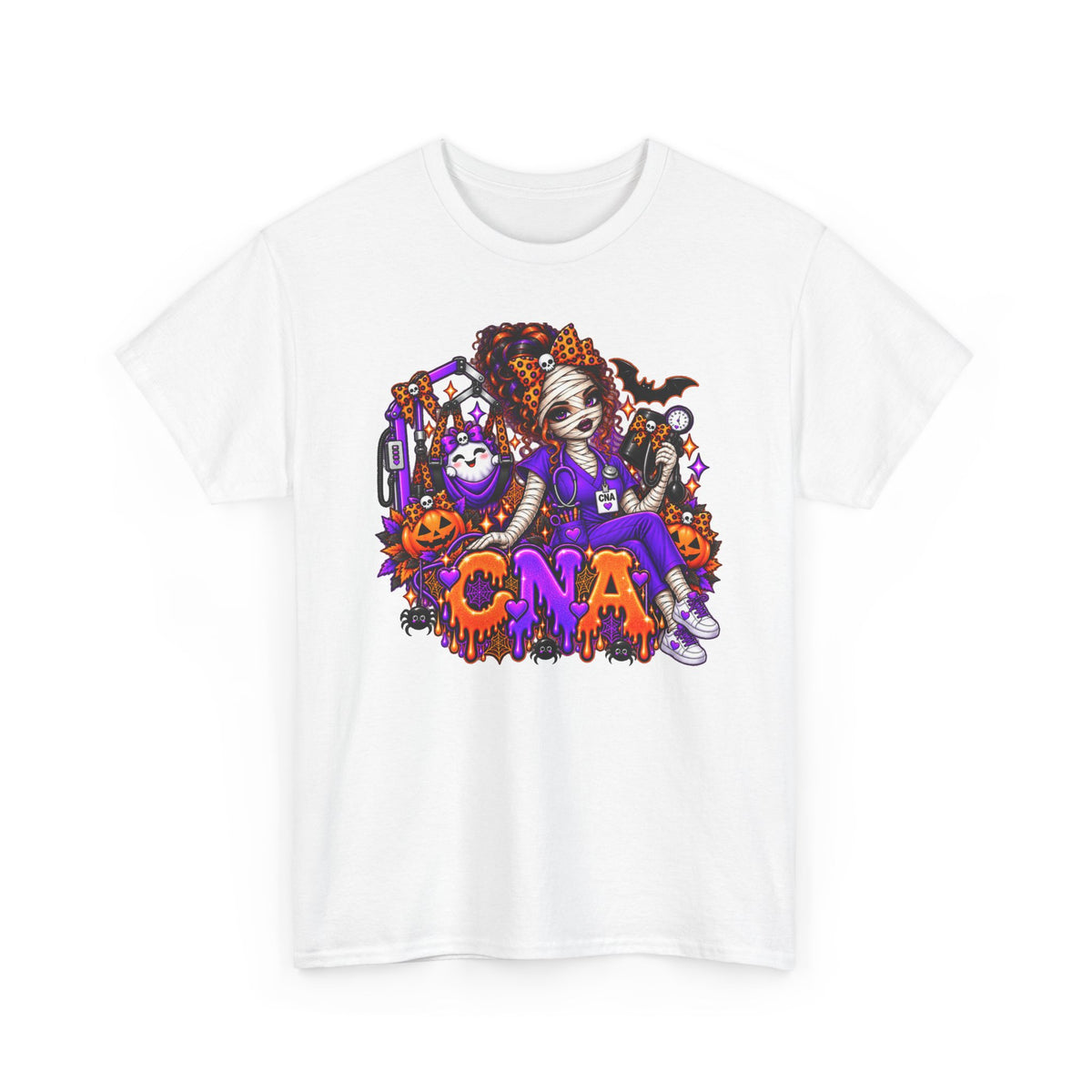 Halloween CNA T-Shirt — Spooky Nurse Costume Graphic Tee