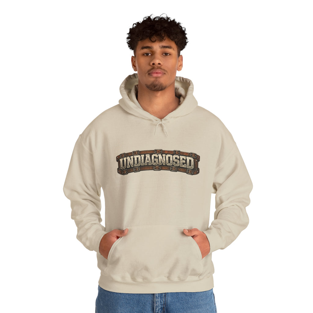 Undiagnosed Distressed Logo Hoodie – Vintage Grunge Pullover