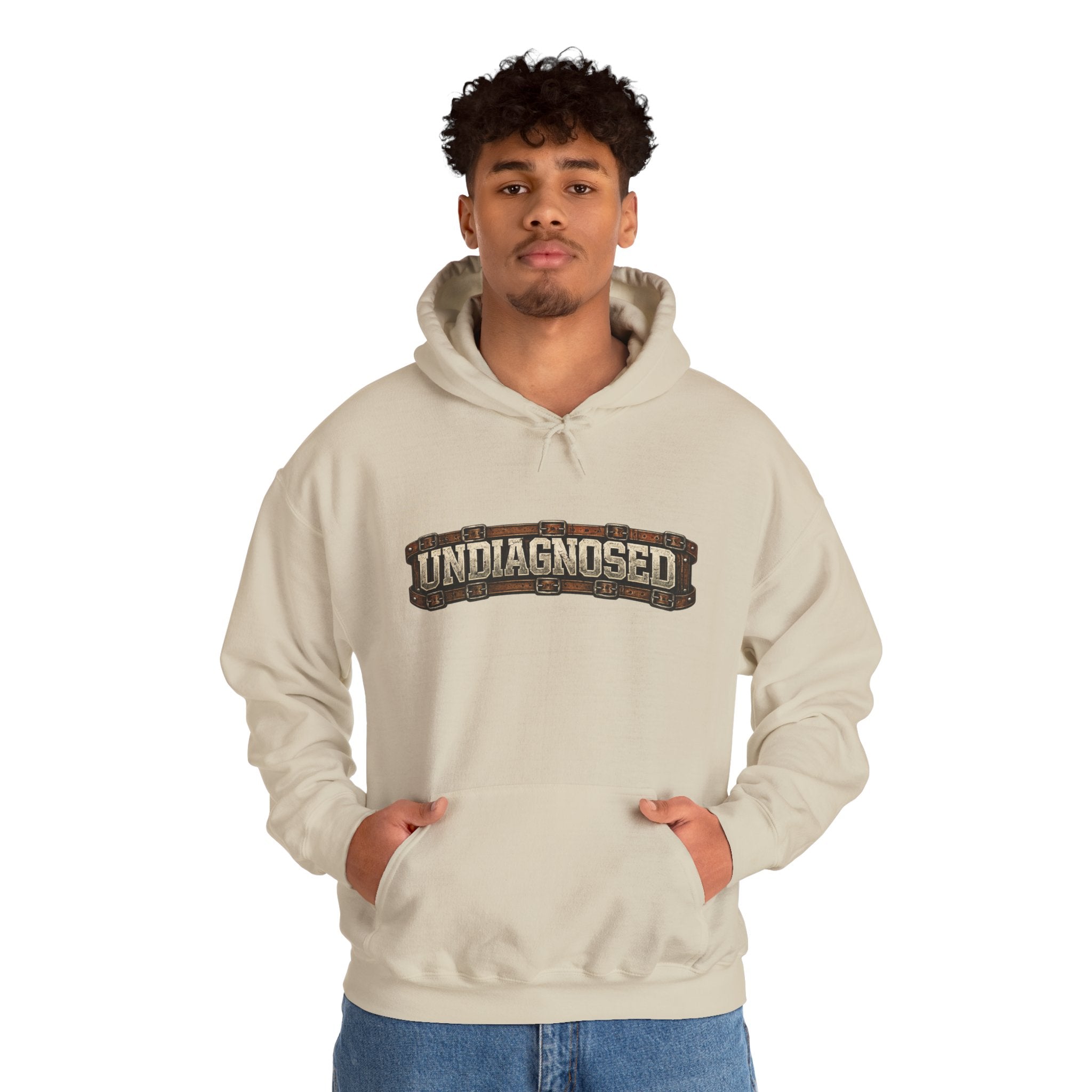 Undiagnosed Distressed Logo Hoodie – Vintage Grunge Pullover