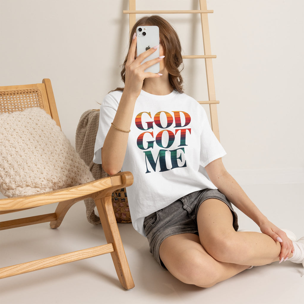 T-Shirt — "God Got Me" Inspirational Graphic Tee