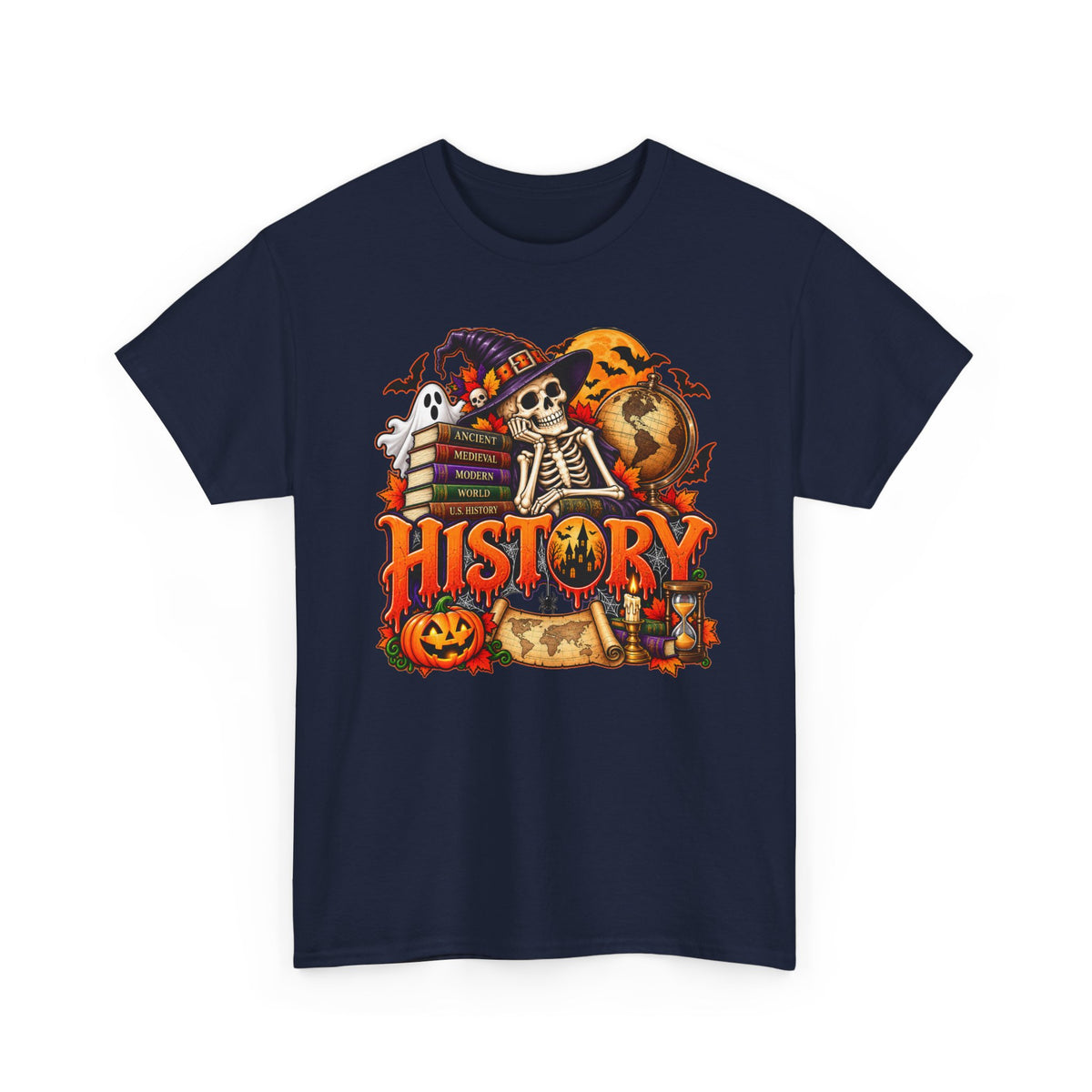 History Halloween Skeleton Tee