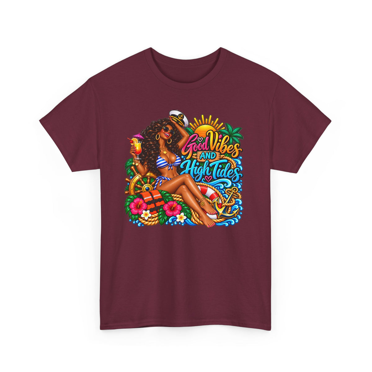 T‑Shirt — "Good Vibes and High Tides" Cruise