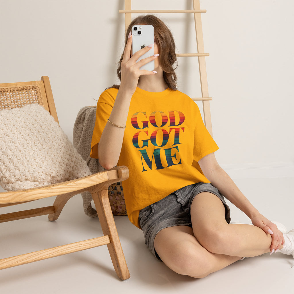 T-Shirt — "God Got Me" Inspirational Graphic Tee