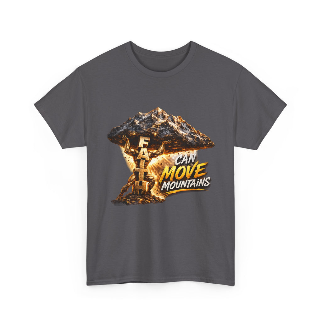 Faith Can Move Mountains T-Shirt — Inspirational Christian Mountain Graphic Tee