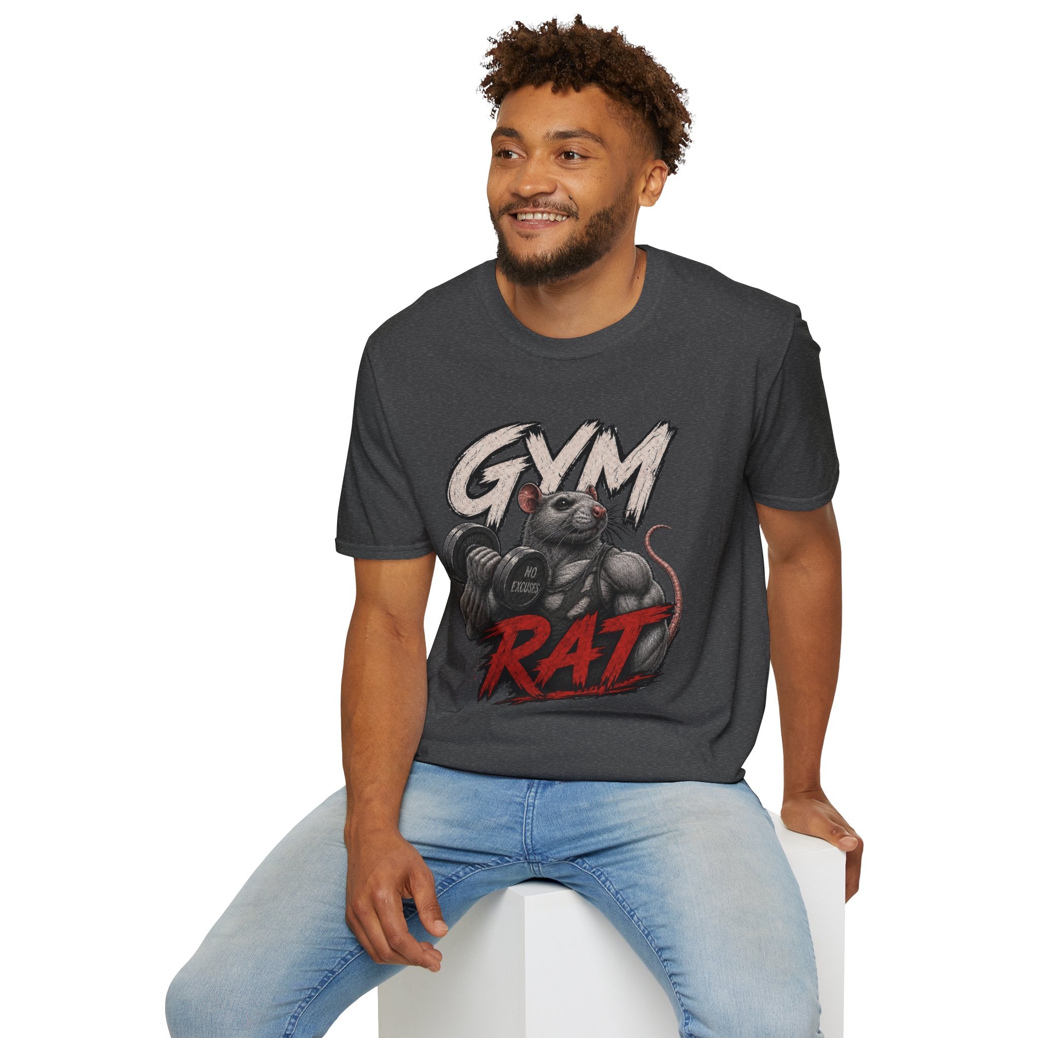 Gym Rat T-Shirt — Funny Weightlifting Fitness Tee
