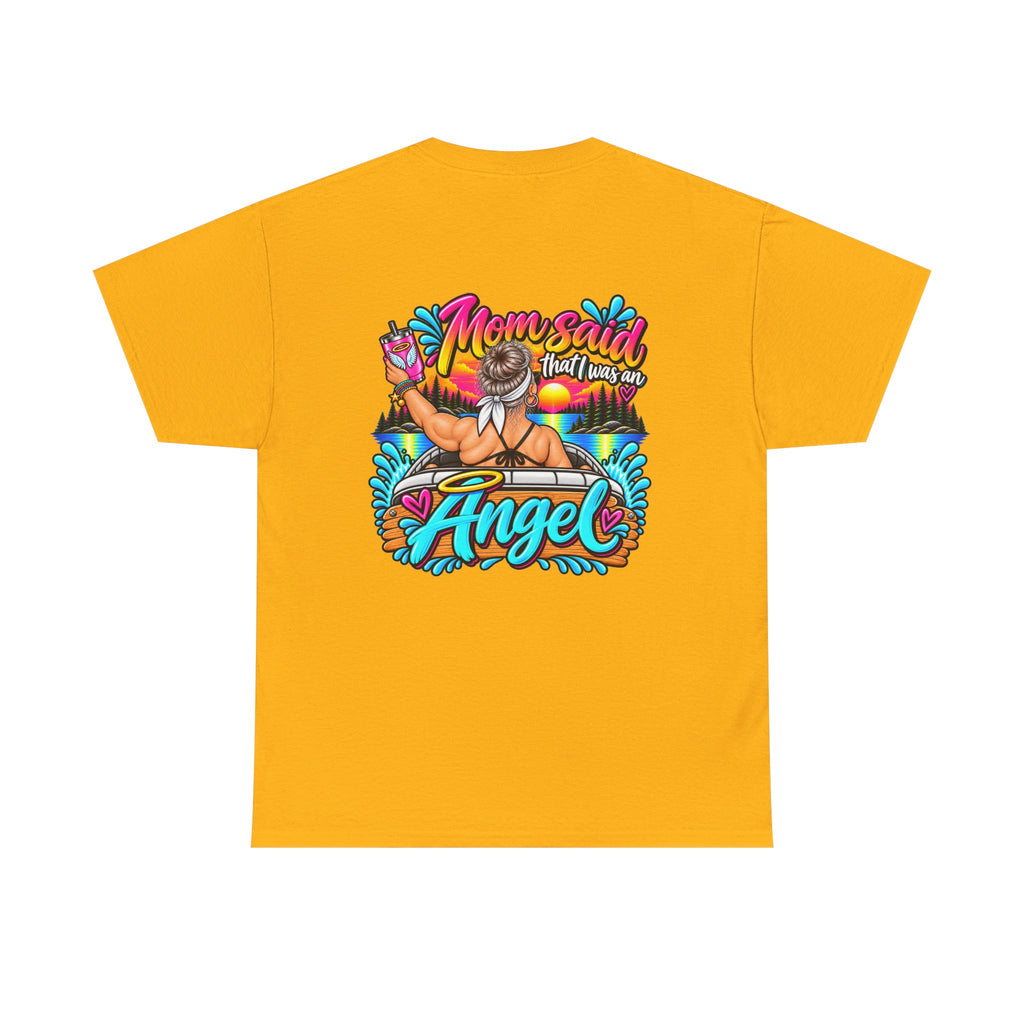 Trouble Brewing Beach Party Tee — Mom Said I’m an Angel Graphic T-Shirt