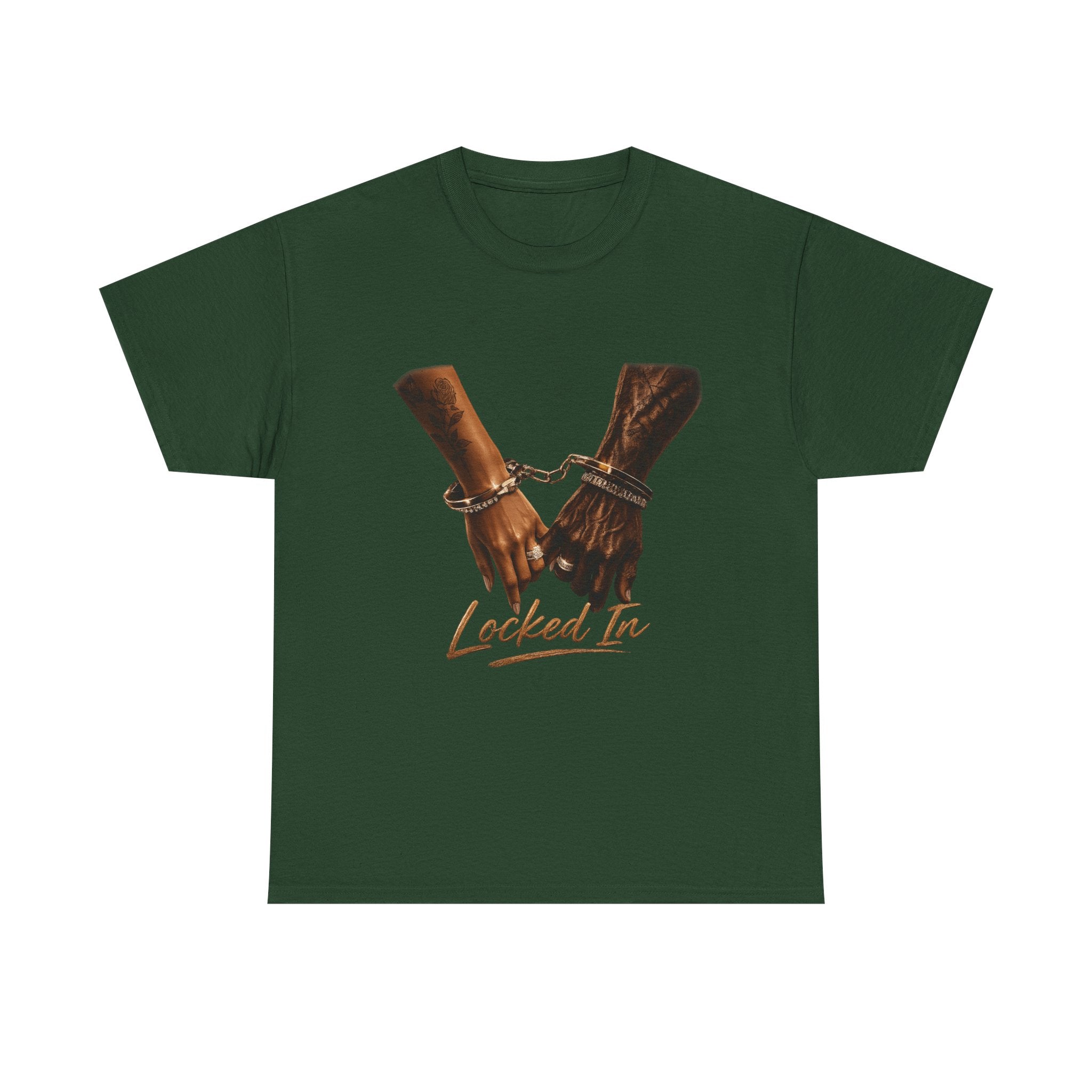 Locked In Tee — Handcuffed Hands Graphic T-Shirt