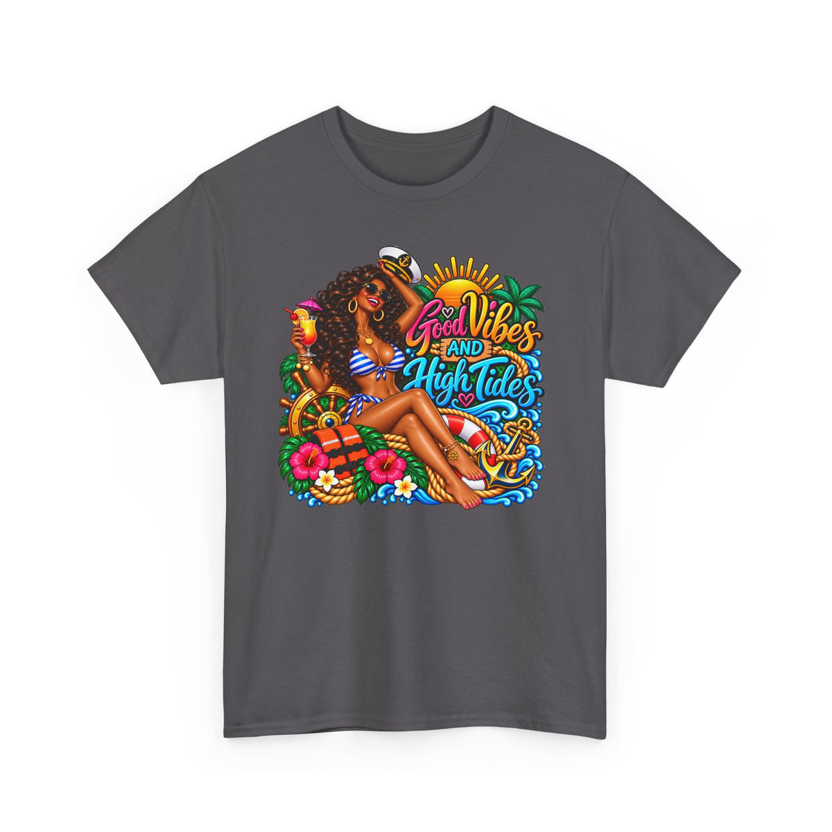 T‑Shirt — "Good Vibes and High Tides" Cruise