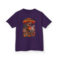 Kids Halloween Tee – "Happy Halloween" Scary Pumpkin Dinosaur Graphic