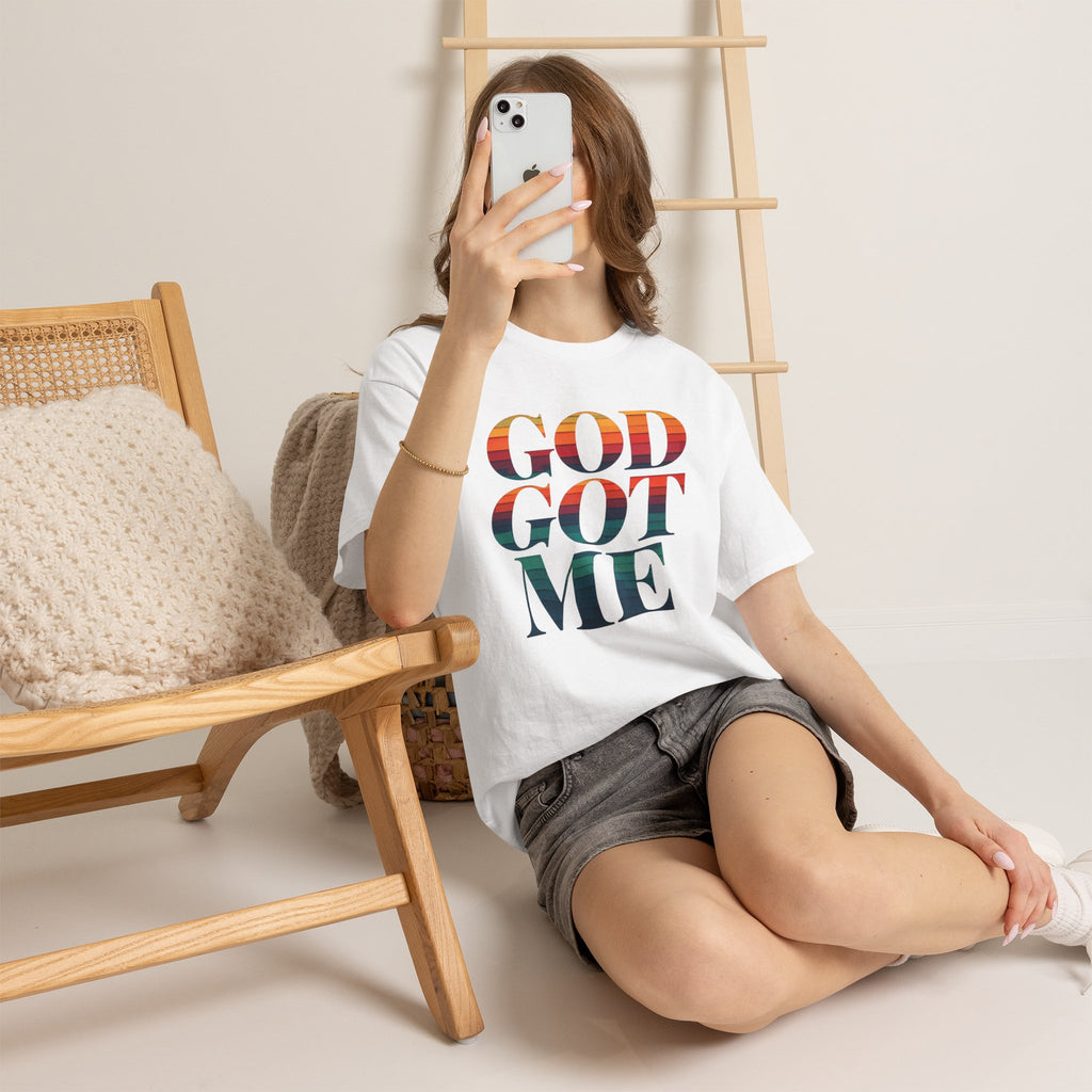 T-Shirt — "God Got Me" Inspirational Graphic Tee