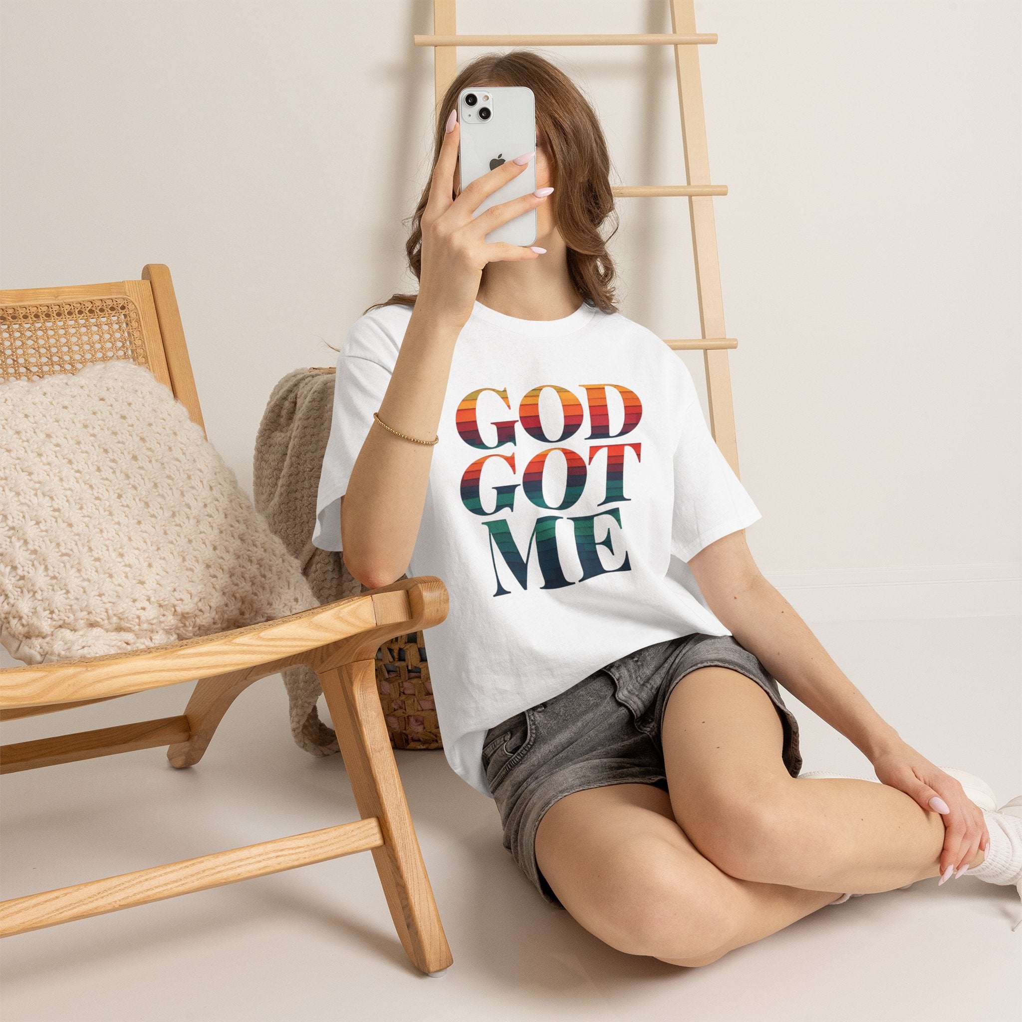 T-Shirt — "God Got Me" Inspirational Graphic Tee