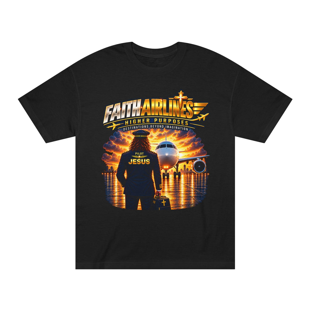 Faith Airlines T‑Shirt — "Higher Purpose" Christian Graphic Tee (You Fly Every Day)