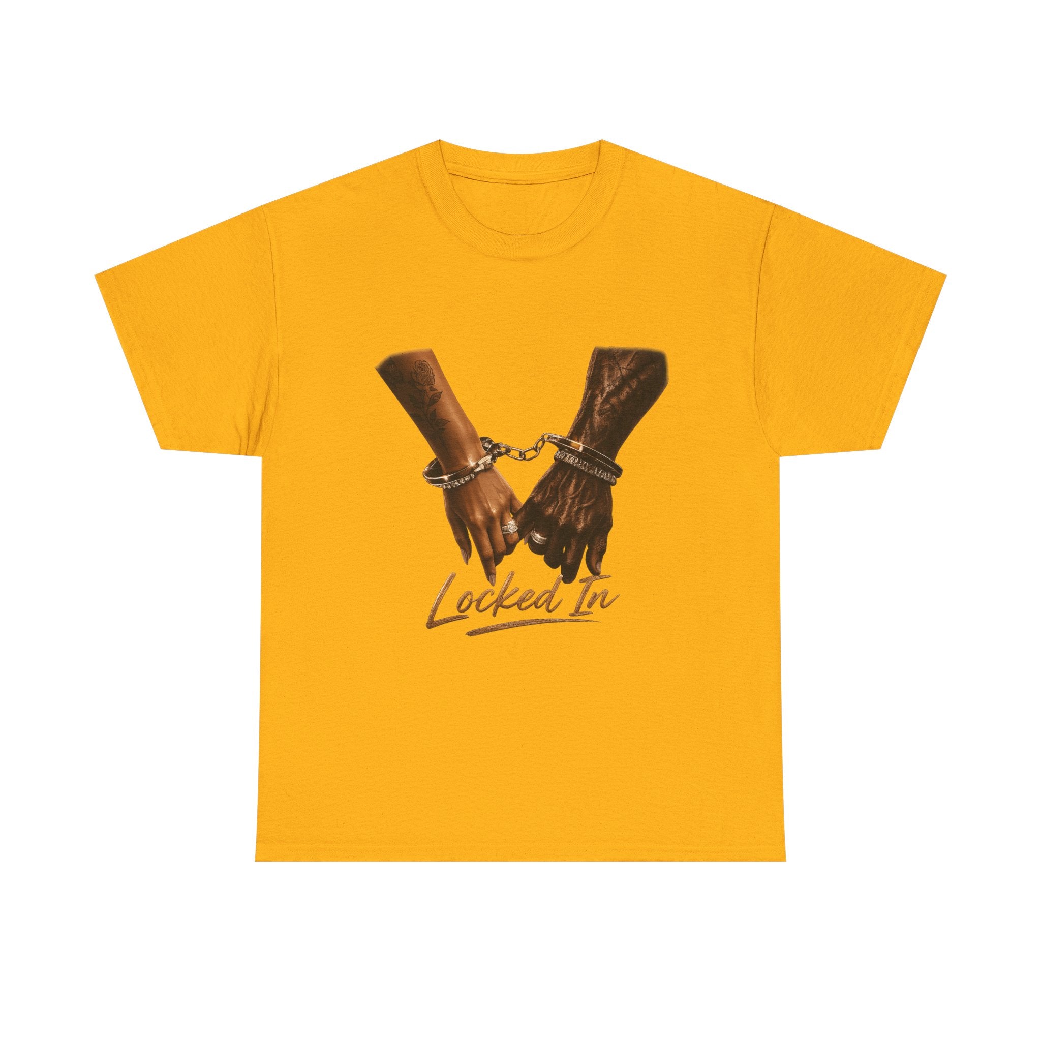 Locked In Tee — Handcuffed Hands Graphic T-Shirt