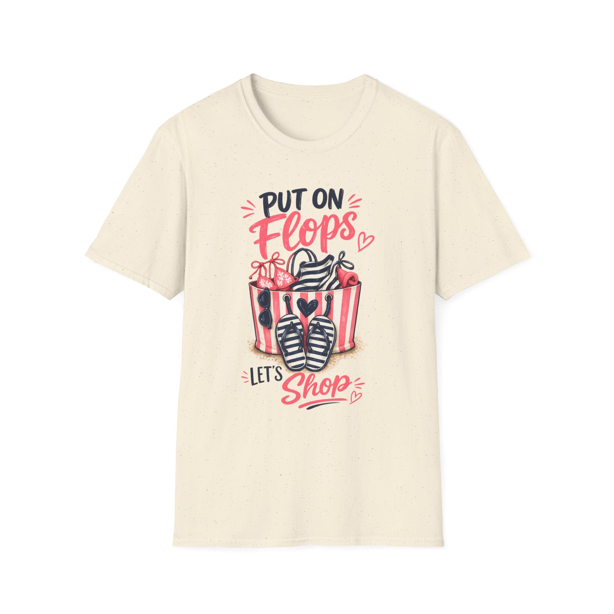 Put On Flops T-Shirt — Cute Shopping Flip-Flop Graphic Tee