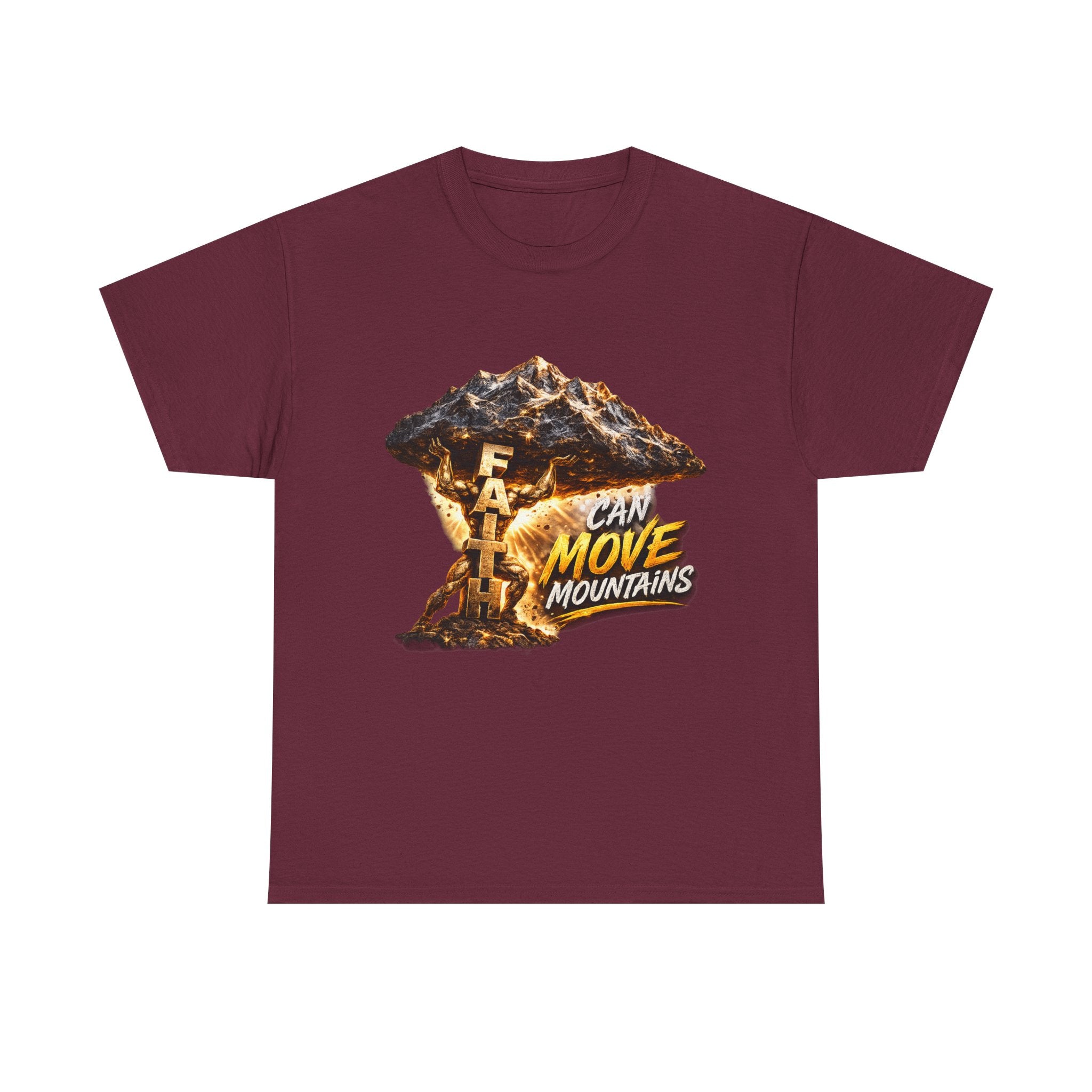 Faith Can Move Mountains T-Shirt — Inspirational Christian Mountain Graphic Tee