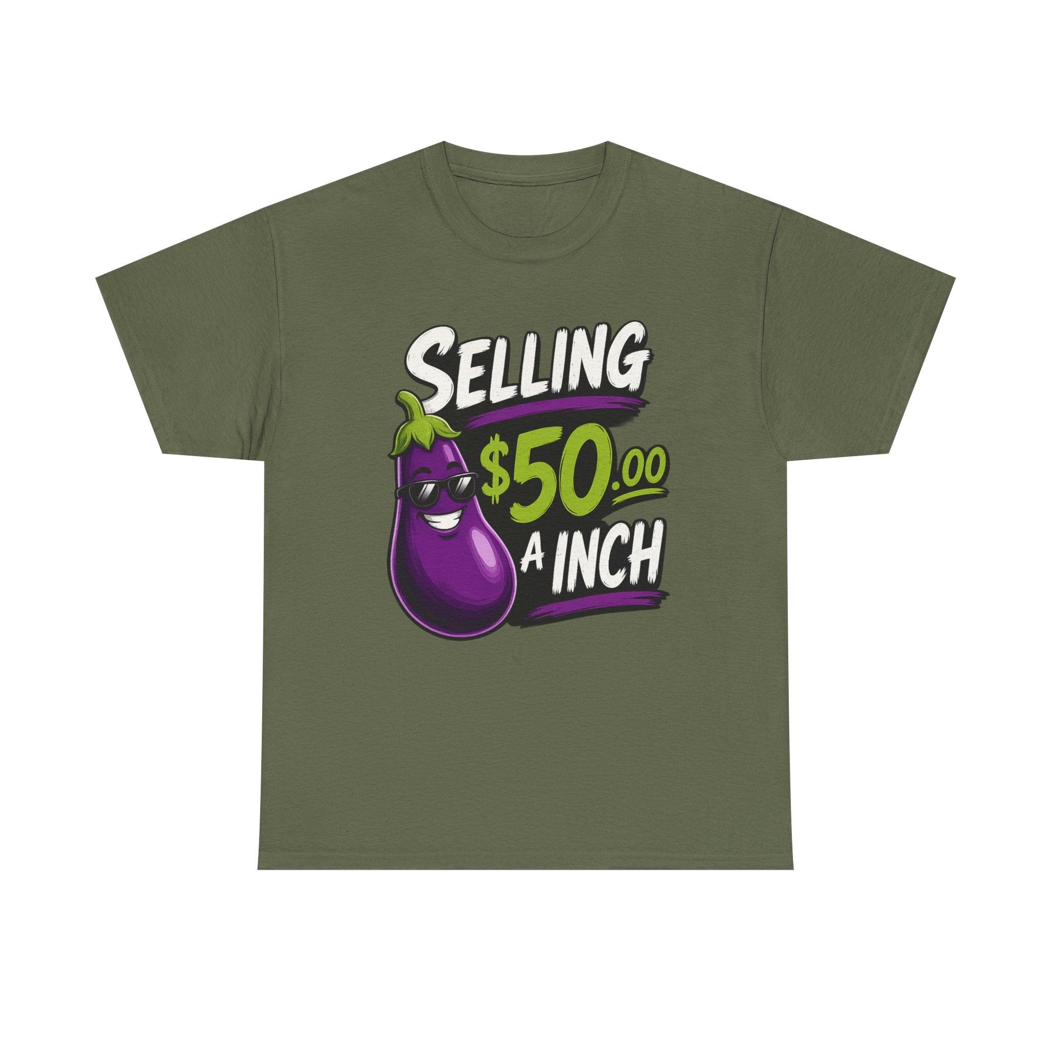 Selling 50.00 a Inch Eggplant T-Shirt