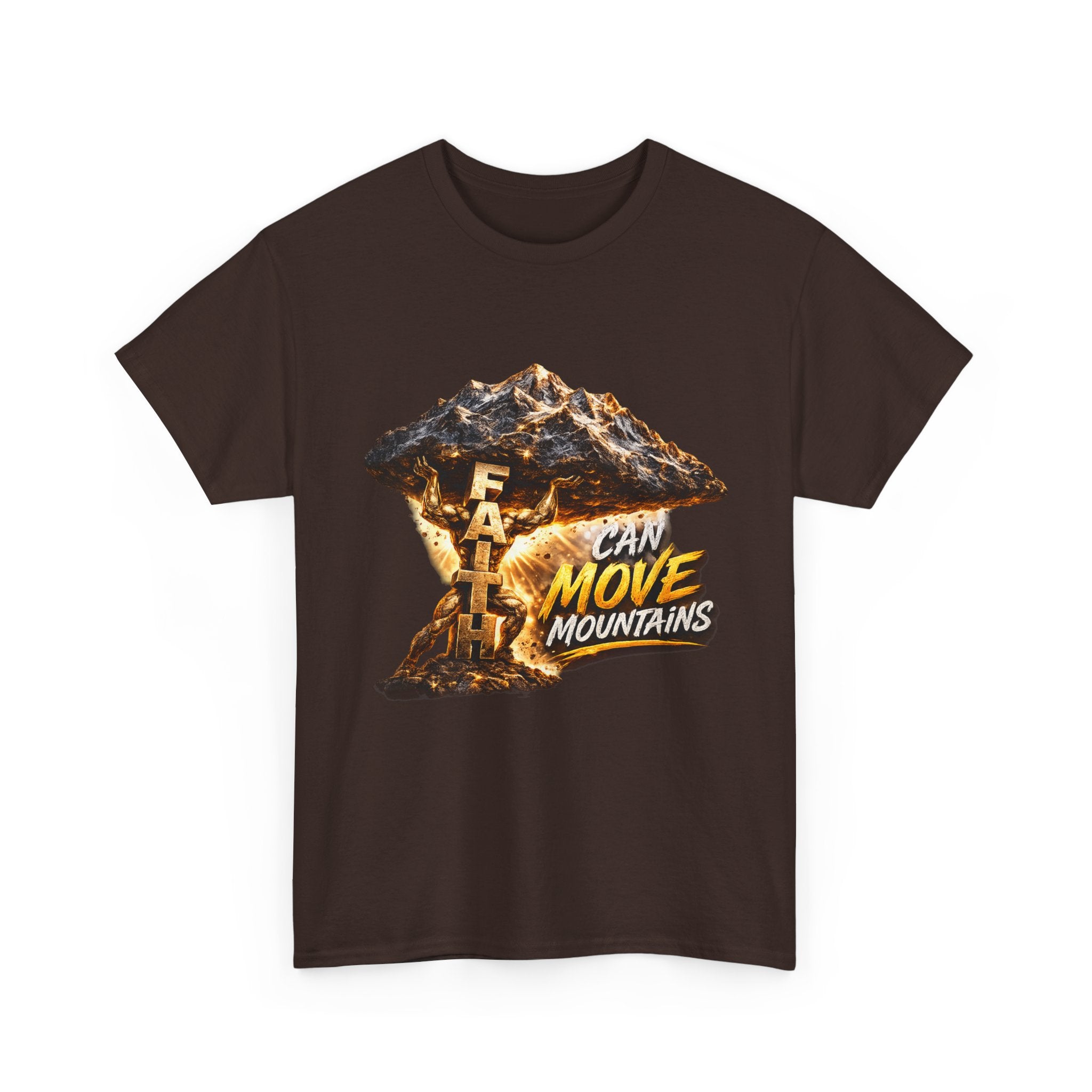 Faith Can Move Mountains T-Shirt — Inspirational Christian Mountain Graphic Tee