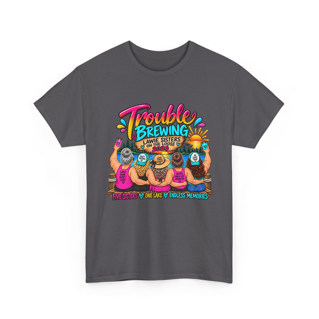 Trouble Brewing Beach Party Tee — Mom Said I’m an Angel Graphic T-Shirt