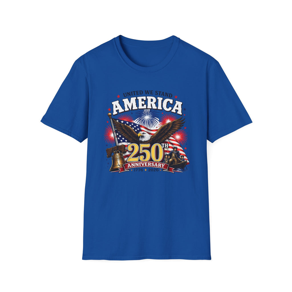 America Eagle T‑Shirt – "United We Stand" Patriotic 250th Anniversary Tee