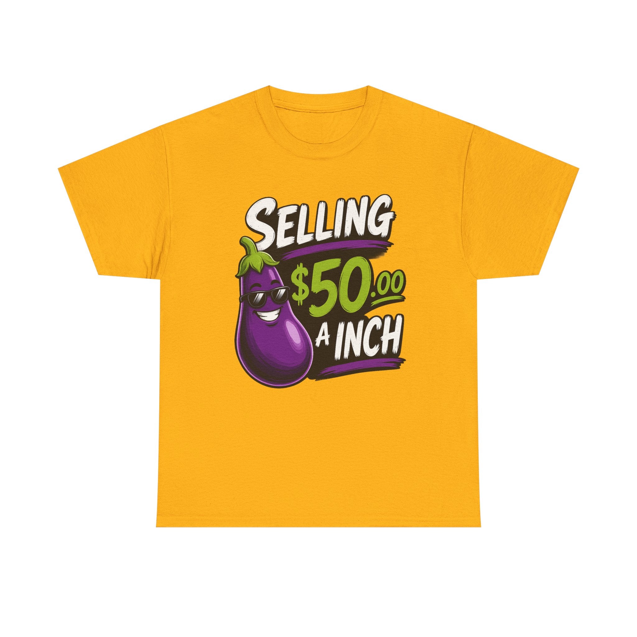Selling 50.00 a Inch Eggplant T-Shirt