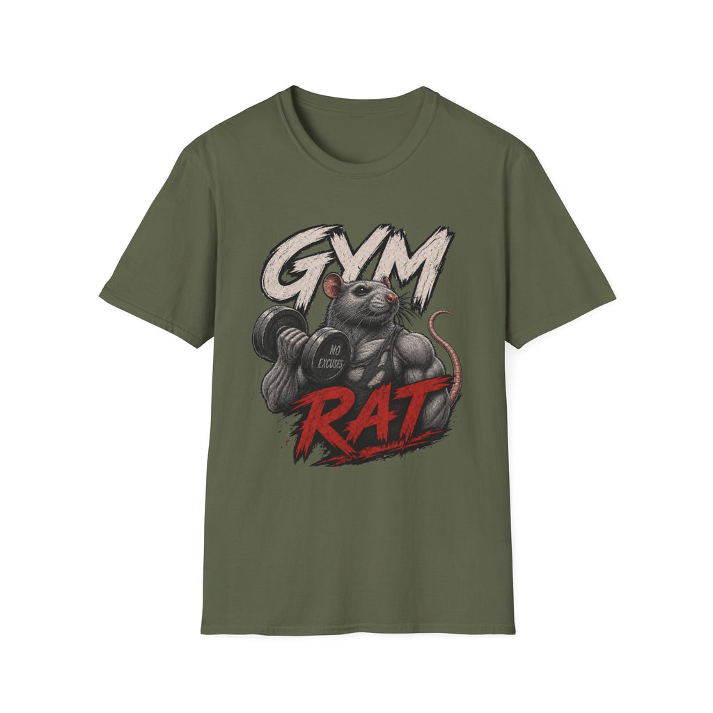 Gym Rat T-Shirt — Funny Weightlifting Fitness Tee
