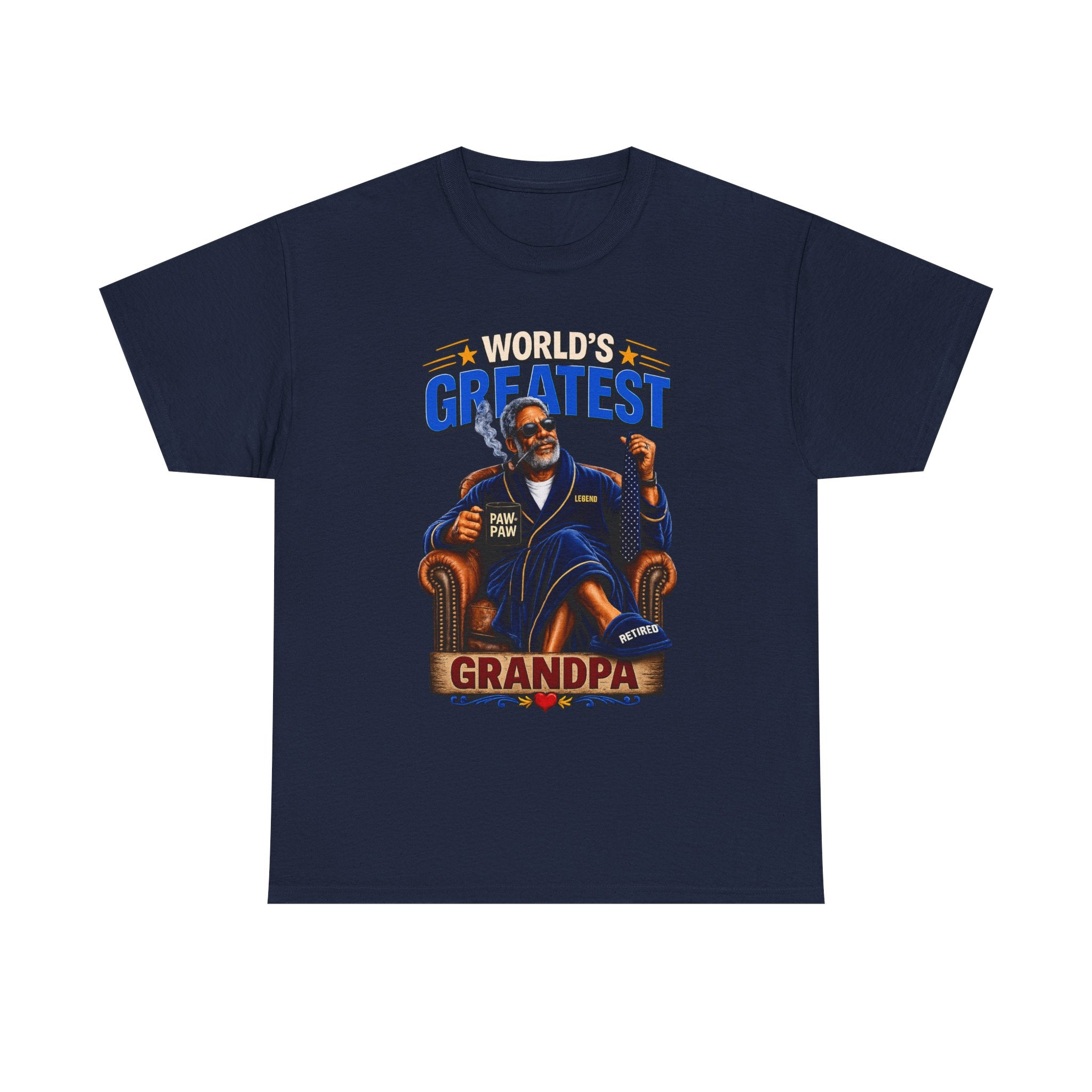 World's Greatest Grandpa T-Shirt – Retro Illustrated Father's Day Gift