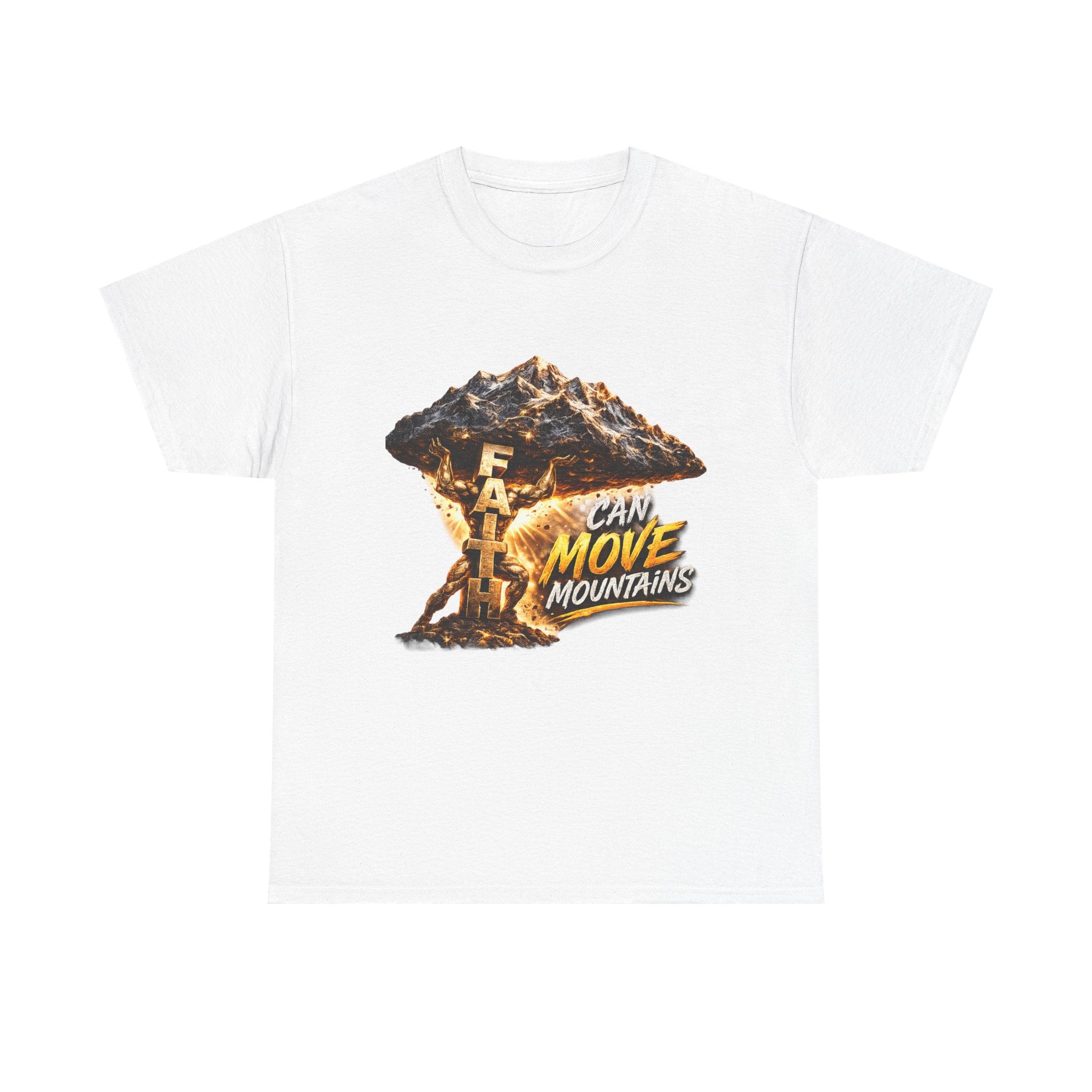 Faith Can Move Mountains T-Shirt — Inspirational Christian Mountain Graphic Tee
