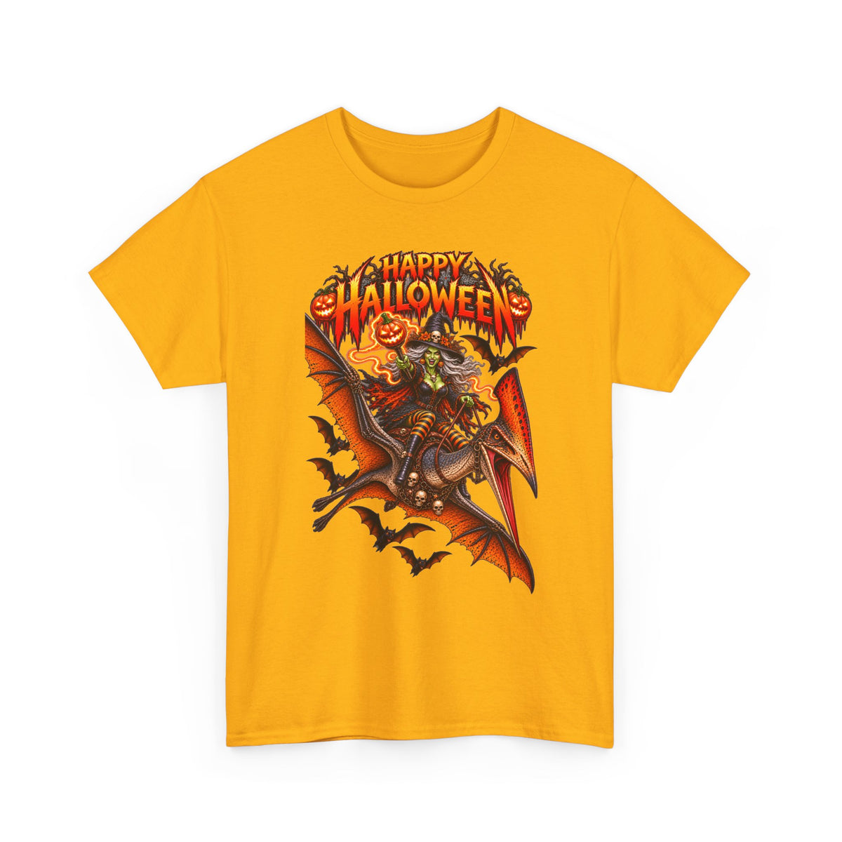 Halloween Dinosaur Rider T‑Shirt