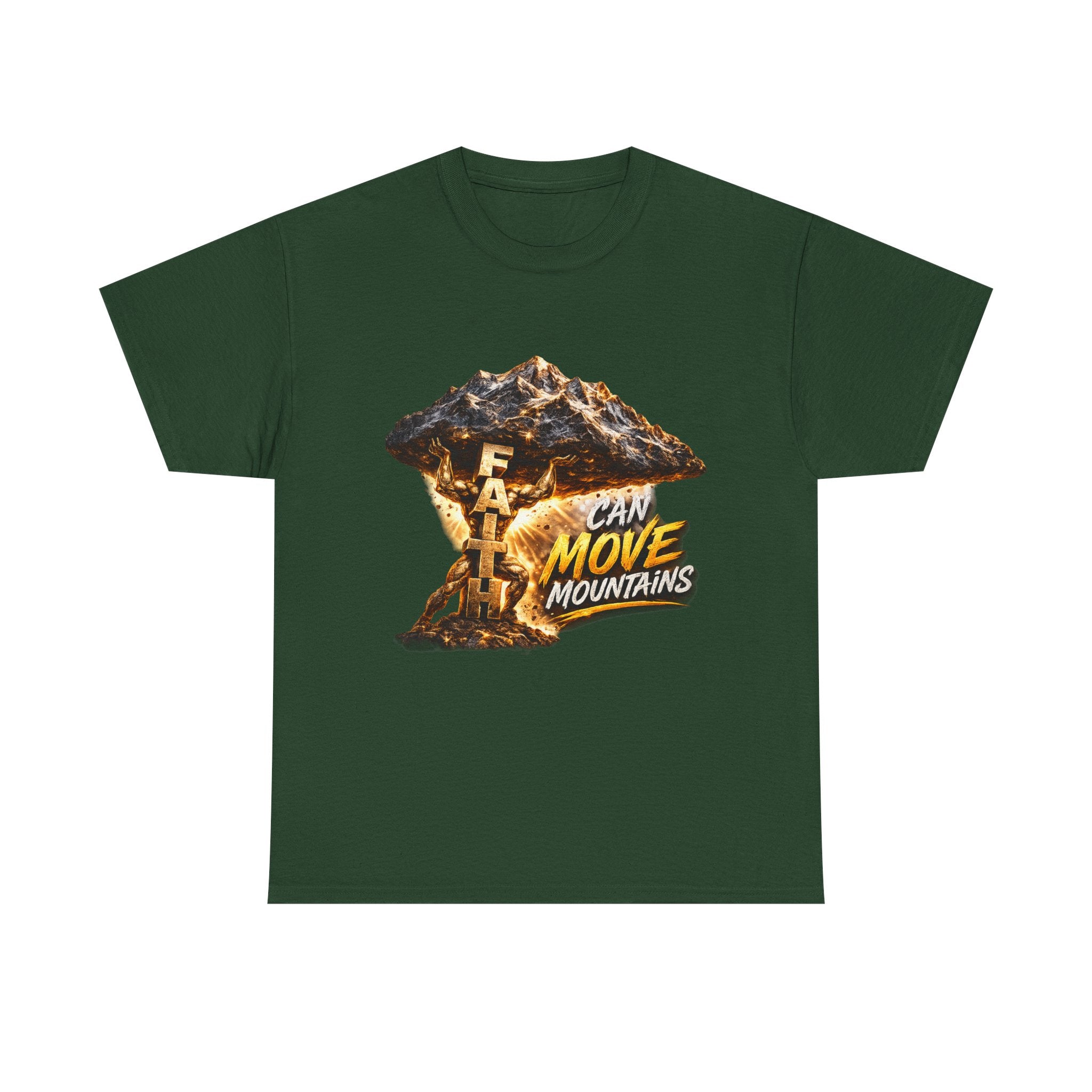 Faith Can Move Mountains T-Shirt — Inspirational Christian Mountain Graphic Tee