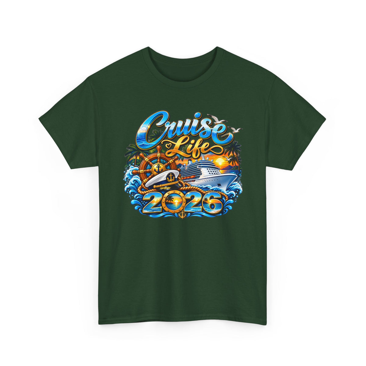 Cruise Life 2026 T-Shirt — Tropical Cruise Vacation Tee
