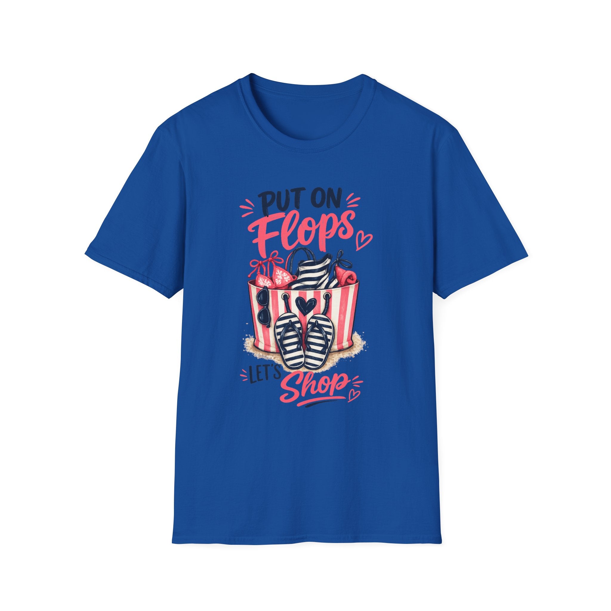 Put On Flops T-Shirt — Cute Shopping Flip-Flop Graphic Tee