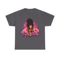 Pretty and Petty Graphic Tee — Bold Pink Afro Chic Women's Shirt